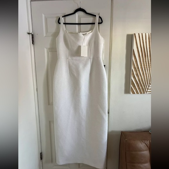 Emilia Wickstead Bridal Cloque Column Wedding Gown UK18 US14 NWT Retail $4200 - Picture 6 of 15